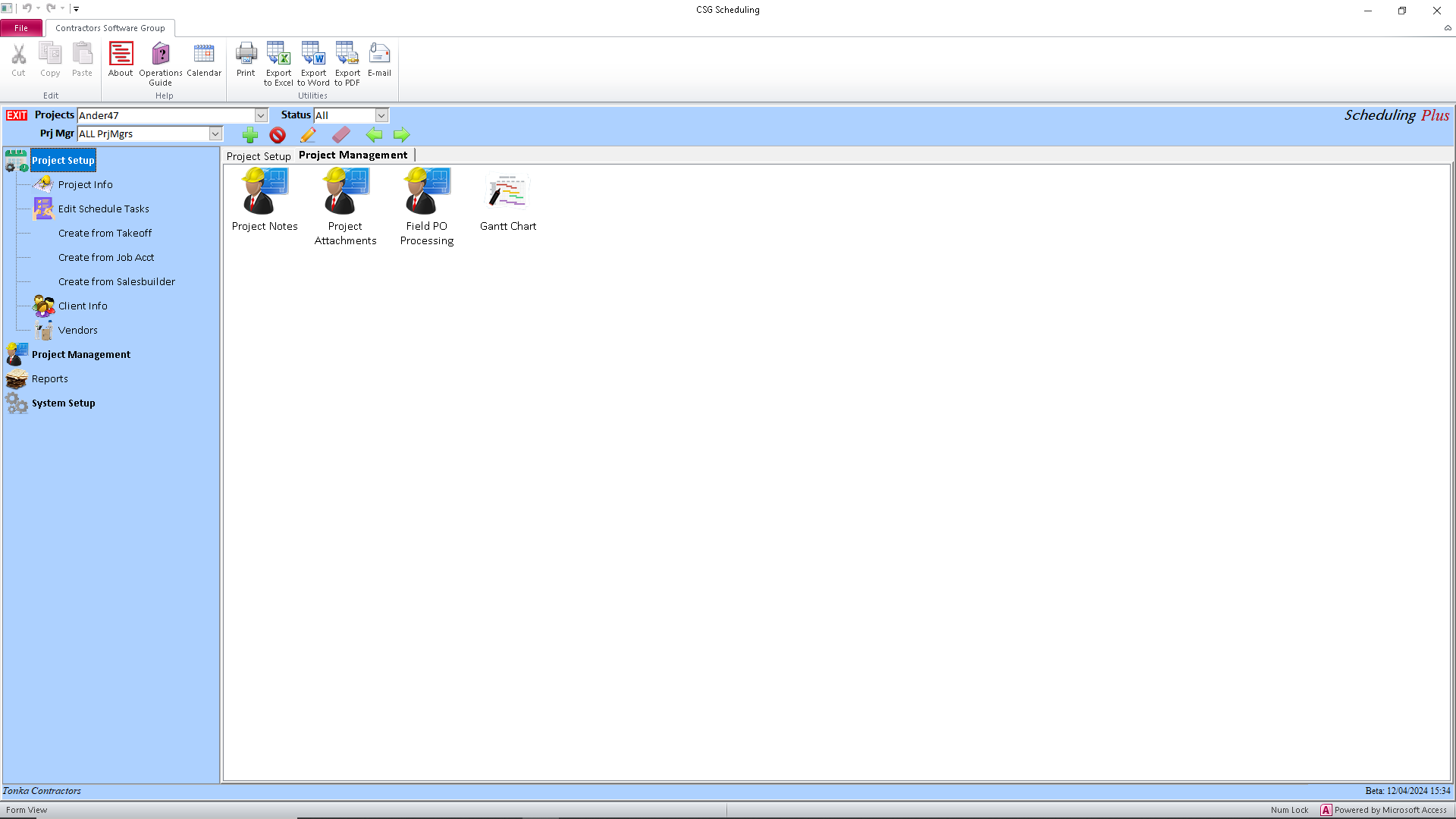screenshot of Simple Scheduling